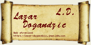 Lazar Dogandžić vizit kartica